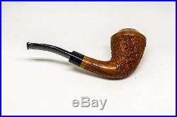 Don Carlos Rusticated Bent Horn with Smooth Top Briar Tobacco Pipe NEW IN BAG