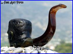Dr. Frankenstein´s Monster Olive Wood Tobacco Pipe M-284 by Oguz Simsek