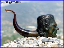 Dr. Frankenstein´s Monster Olive Wood Tobacco Pipe M-284 by Oguz Simsek