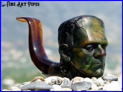 Dr. Frankenstein´s Monster Olive Wood Tobacco Pipe M-284 by Oguz Simsek