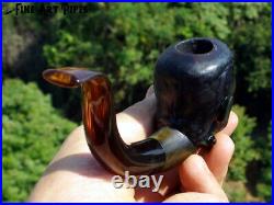Dr. Frankenstein´s Monster Olive Wood Tobacco Pipe M-284 by Oguz Simsek