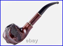 Dr. Watson Hand Carved Wooden Tobacco Pipe Claw, Fits 9mm Filter