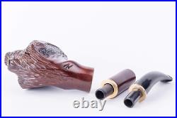 Dr. Watson Hand Carved Wooden Tobacco Pipe Claw, Fits 9mm Filter