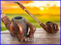 Dragon Claw Long Stem Tobacco Pipe