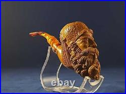 Dunhill Meerschaum Pipe, Old Man Smoking Pipe, Turkish Meerschaum