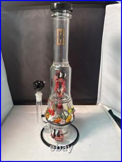 EMPIRE Glass WORKS Water Pipe Bong Glass Tobacco Pipe WITH DESIGN AND PERK 14