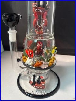 EMPIRE Glass WORKS Water Pipe Bong Glass Tobacco Pipe WITH DESIGN AND PERK 14