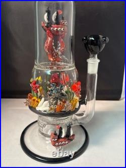 EMPIRE Glass WORKS Water Pipe Bong Glass Tobacco Pipe WITH DESIGN AND PERK 14