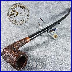 EXCLUSIVE HAND MADE CARVED BRIAR LONG smoking pipe GALHAR Churchwarden LOTR