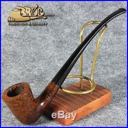 EXCLUSIVE HAND MADE SMOOTH BRIAR wood smoking pipe MT YOUNG BILBO Churchwarden