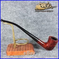 EXCLUSIVE HAND MADE SMOOTH BRIAR wood smoking pipe MT YOUNG FRODO Churchwarden
