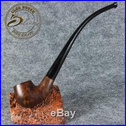 EXCLUSIVE HAND MADE SMOOTH BRIAR wood smoking pipe YEOMAN Brown smooth