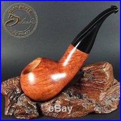 EXCLUSIVE HAND MADE & WAXED SMOOTH BRIAR wood smoking pipe BISON MALMAC