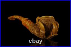 Eagle claw Meerschaum Pipe brown handmade tobacco smoking pfeife with case
