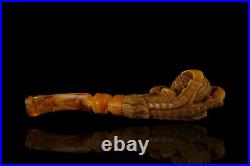 Eagle claw Meerschaum Pipe brown handmade tobacco smoking pfeife with case