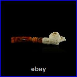 Eagle claw Meerschaum Pipe hand carved smoking tobacco pfeife with case