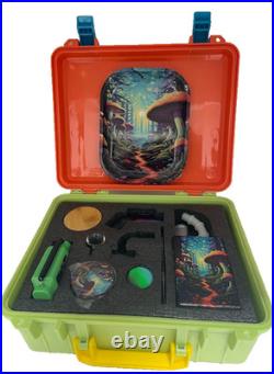 Electric Led Water Pipe Smoking Kit + Smoking Kit Suitcase Mixed Designs