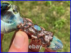 Electroform x3 Opal THICK Metal Heady Crystal Glass Tobacco Pipe