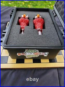 Elmo Custom USA Blown Rob Morrison Glass Tobacco Pipe Bowl And Dome Set W Case