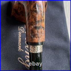 Eric Nording Polished Freehand Silver #2 Handmade in Denmark Briar Tobacco Pipe