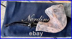 Eric Nording Signature Black Natural Unfinished Freehand Briar Tobacco Pipe NEW