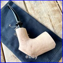 Eric Nording Signature Natural Unfinished Smooth Freehand Briar Tobacco Pipe NEW