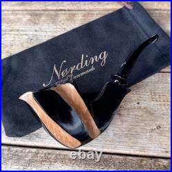 Eric Nording Spiral Natural Smooth Freehand Briar Tobacco Pipe NEW