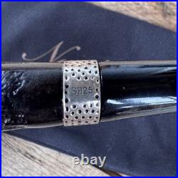 Erik Nording Classic Silver Sandblasted Horn Briar Tobacco Pipe NEW