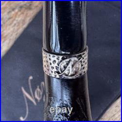 Erik Nording Classic Silver Sandblasted Horn Briar Tobacco Pipe NEW