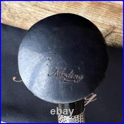 Erik Nording Classic Silver Sandblasted Tall Poker Briar Tobacco Pipe NEW