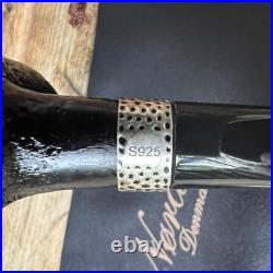 Erik Nording Classic Silver Sandblasted Tall Poker Briar Tobacco Pipe NEW