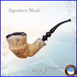 Erik Nording Freehand Handmade Tobaco Pipe Signature Black