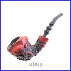 Erik Nording Pipe Organic Flowing Shapes Handmade Ebony Smoking Pipe Moss