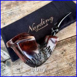 Erik Nording Rustic #4 Freehand Briar Tobacco Pipe NEW