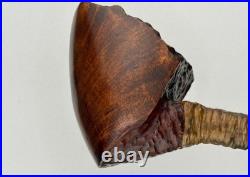 Exotic Long-Stemmed Briar Wood Smoking Pipe
