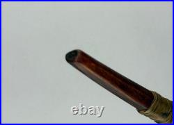 Exotic Long-Stemmed Briar Wood Smoking Pipe