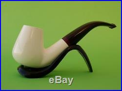 FULL BENT Block Meerschaum Smoking Tobacco Pipe Pipa Pfeife With CASE AGV-1753