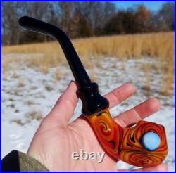 Fire Linework Glass Church Warden Gandalf Sherlock Pipe USA Made
