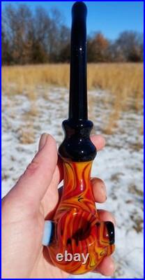 Fire Linework Glass Church Warden Gandalf Sherlock Pipe USA Made