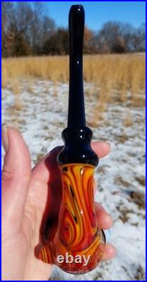 Fire Linework Glass Church Warden Gandalf Sherlock Pipe USA Made