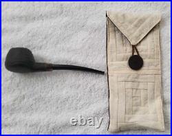 Flávia Rodrigues Sandblasted Prince with Horn Accent Smoking Pipe NEW UNSMOKED