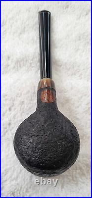Flávia Rodrigues Sandblasted Prince with Horn Accent Smoking Pipe NEW UNSMOKED