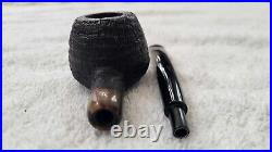 Flávia Rodrigues Sandblasted Prince with Horn Accent Smoking Pipe NEW UNSMOKED