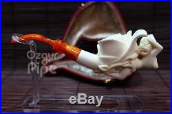 Flower Bowl Nude Girl Meerschaum Tobacco Pipe / Smoking Pipe Handcarved Pfeife