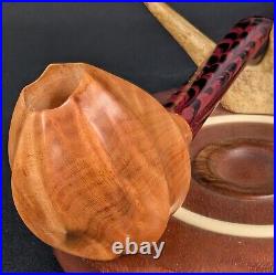 Fluted Freehand Tobacco Smoking Briar Pipe