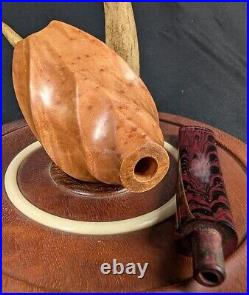 Fluted Freehand Tobacco Smoking Briar Pipe