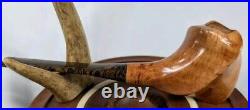 Fluted Freehand Tobacco Smoking Briar Pipe withEbonite Stem by Whitaker Werks