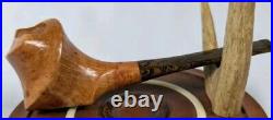 Fluted Freehand Tobacco Smoking Briar Pipe withEbonite Stem by Whitaker Werks