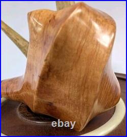 Fluted Freehand Tobacco Smoking Briar Pipe withEbonite Stem by Whitaker Werks