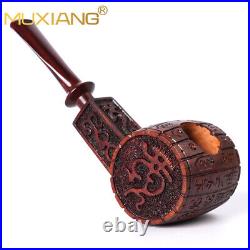 Freehand Tobacco Pipe Cumberland Stem Briar Pipe Wooden Carved Smoking Pipe